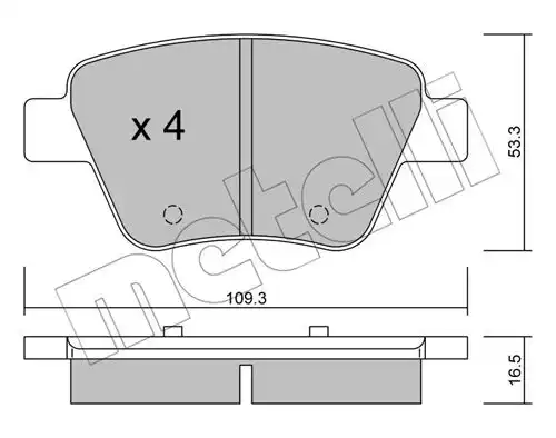 накладки METELLI 22-0889-0