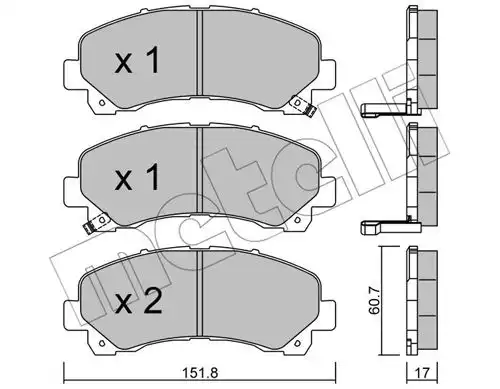 накладки METELLI 22-0902-0