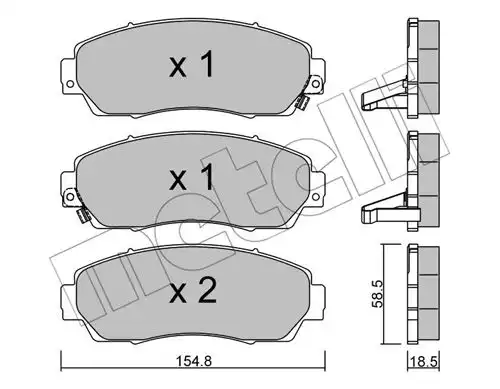 накладки METELLI 22-0903-0