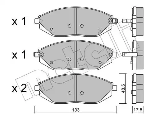 накладки METELLI 22-0908-0