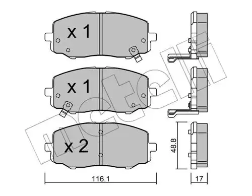 накладки METELLI 22-0912-0