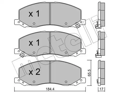 накладки METELLI 22-0923-0