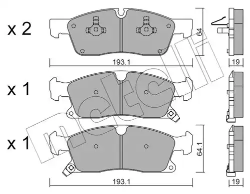 накладки METELLI 22-0927-0