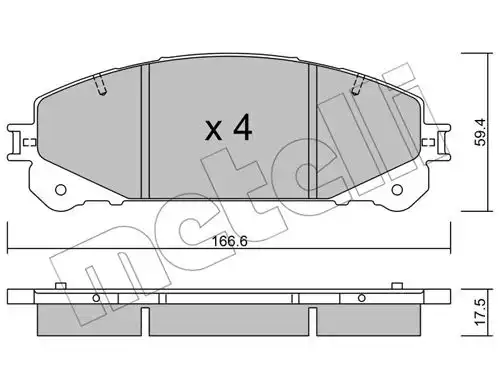 накладки METELLI 22-0938-0