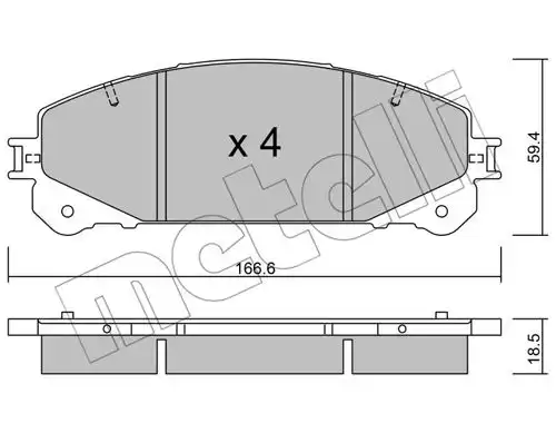 накладки METELLI 22-0938-1