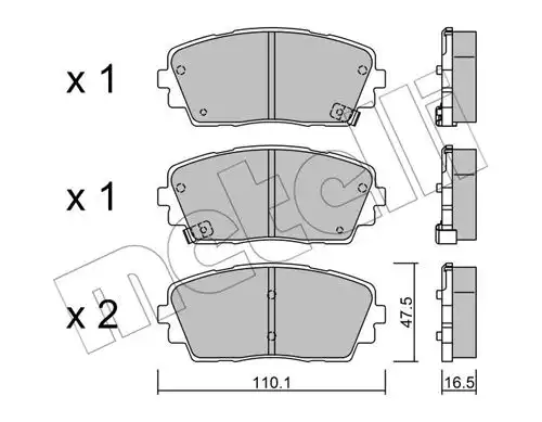 накладки METELLI 22-0941-0