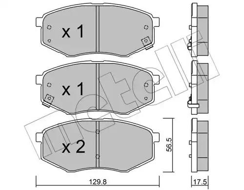 накладки METELLI 22-0942-0