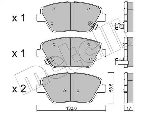 накладки METELLI 22-0945-0