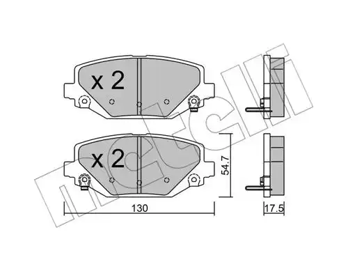 накладки METELLI 22-0947-0