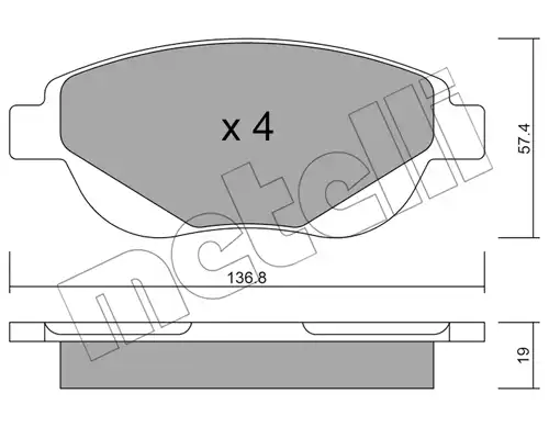 накладки METELLI 22-0948-0