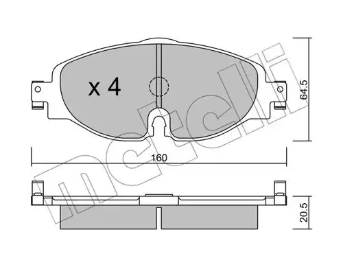 накладки METELLI 22-0950-0