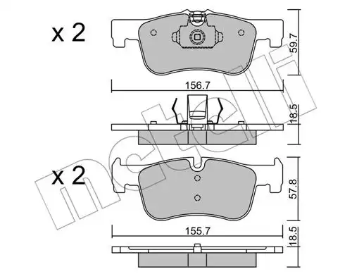 накладки METELLI 22-0959-0