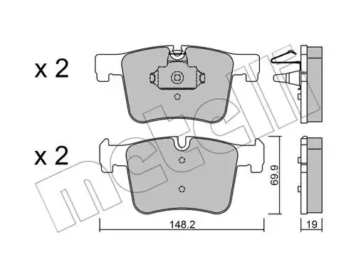 накладки METELLI 22-0961-0