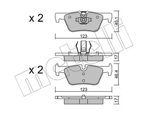 накладки METELLI 22-0962-0