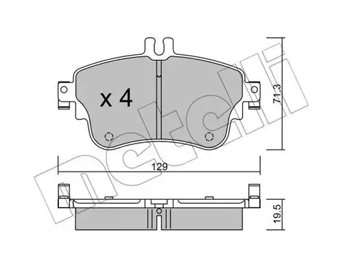 накладки METELLI 22-0964-0