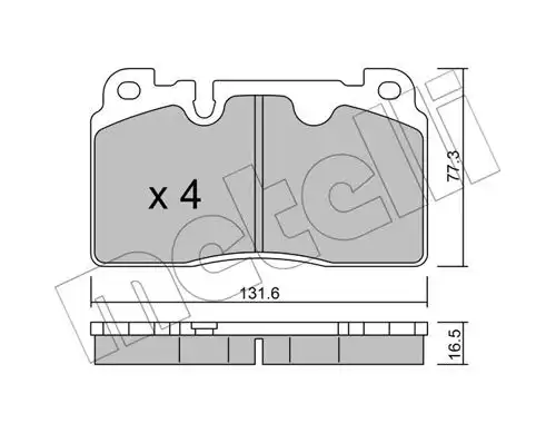 накладки METELLI 22-0979-0