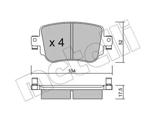 накладки METELLI 22-0980-0