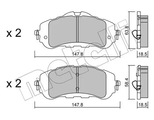 накладки METELLI 22-0983-0