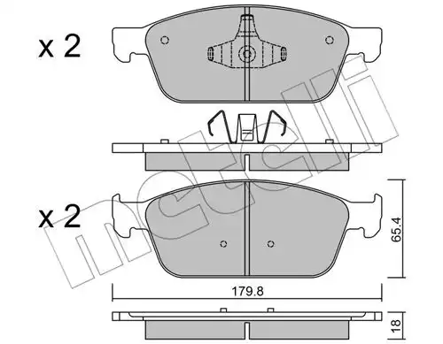 накладки METELLI 22-0989-0