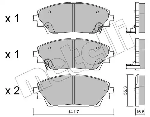 накладки METELLI 22-0992-0