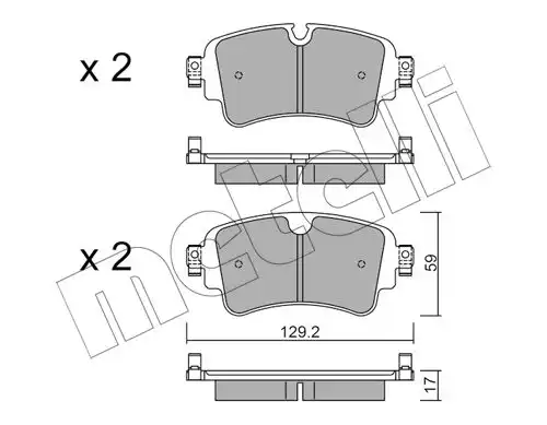 накладки METELLI 22-1129-0