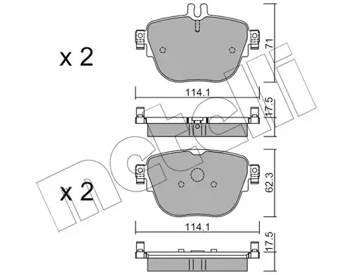 накладки METELLI 22-1137-0