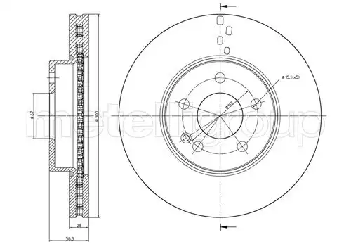 спирачен диск METELLI 23-0723