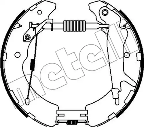 комплект спирачна челюст METELLI 51-0528