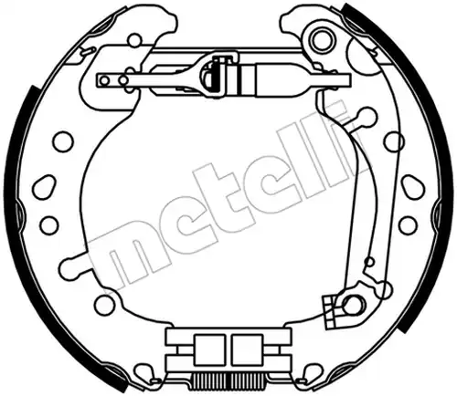 комплект спирачна челюст METELLI 51-0530