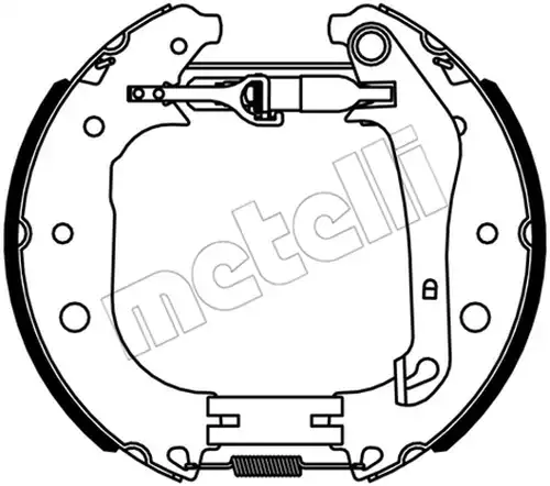 комплект спирачна челюст METELLI 51-0534