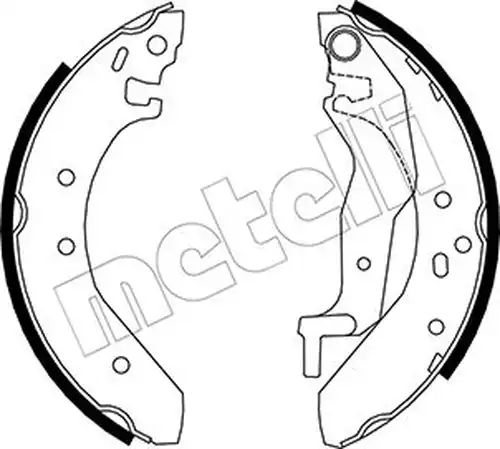 комплект спирачна челюст METELLI 53-0006