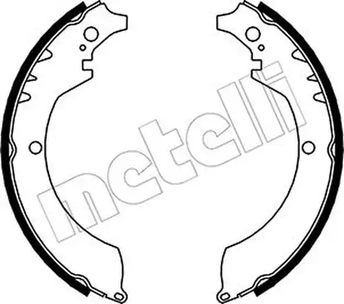 комплект спирачна челюст METELLI 53-0033