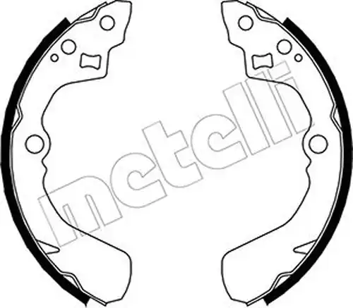 комплект спирачна челюст METELLI 53-0037