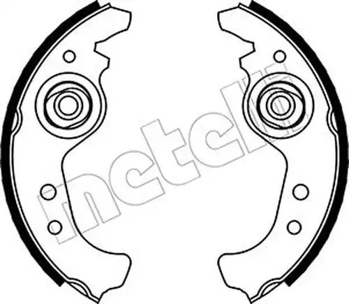 комплект спирачна челюст METELLI 53-0063