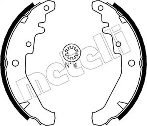 комплект спирачна челюст METELLI 53-0078
