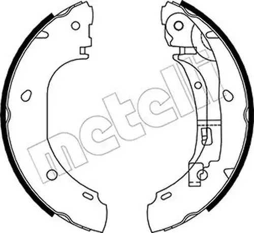 комплект спирачна челюст METELLI 53-0082