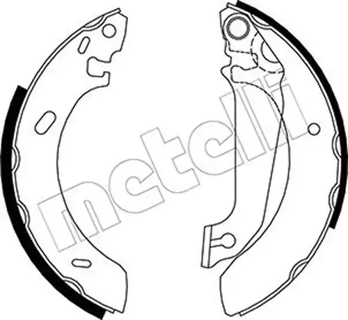 комплект спирачна челюст METELLI 53-0120