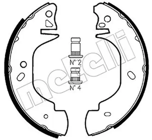 комплект спирачна челюст METELLI 53-0126