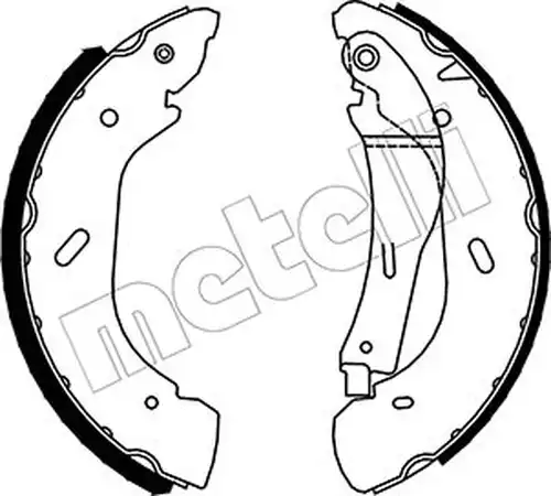 комплект спирачна челюст METELLI 53-0134