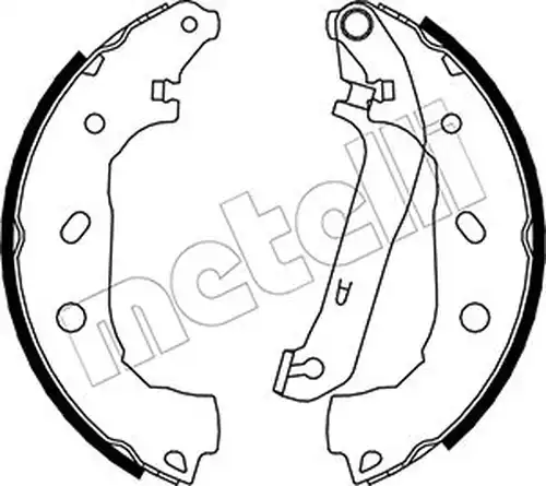 комплект спирачна челюст METELLI 53-0138