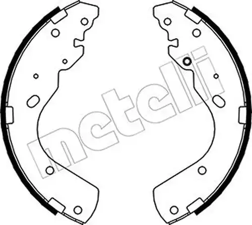 комплект спирачна челюст METELLI 53-0143