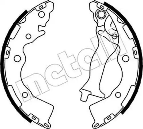 комплект спирачна челюст METELLI 53-0182