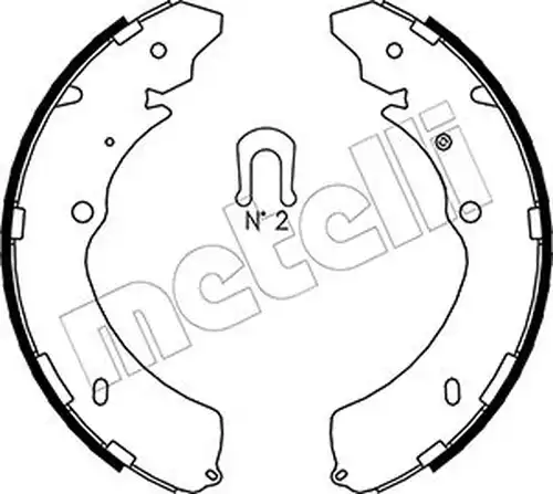 комплект спирачна челюст METELLI 53-0193