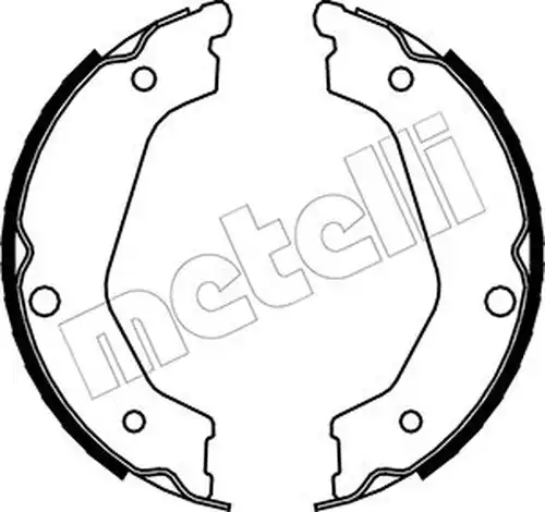 комплект спирачна челюст, ръчна спирачка METELLI 53-0227