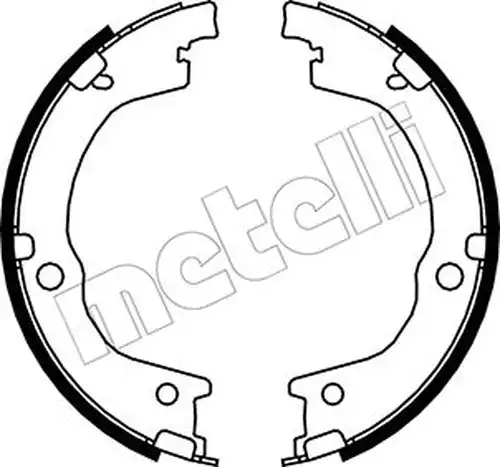 комплект спирачна челюст, ръчна спирачка METELLI 53-0230