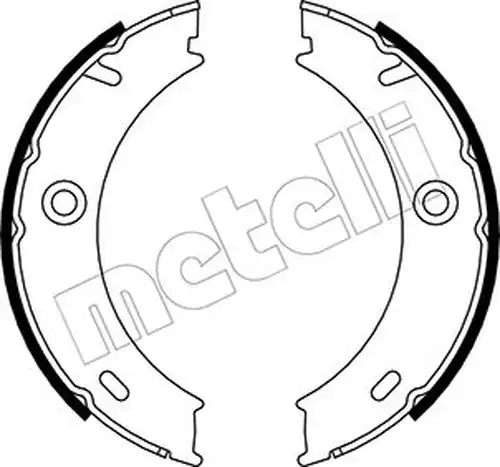 комплект спирачна челюст, ръчна спирачка METELLI 53-0240