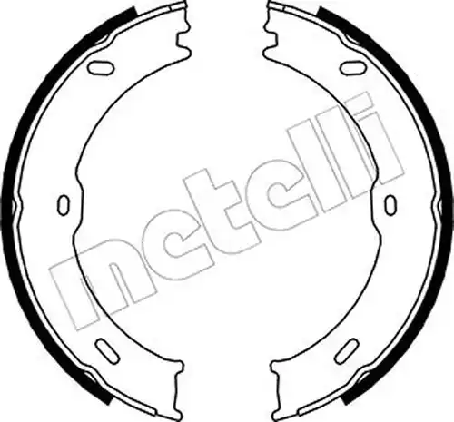 комплект спирачна челюст, ръчна спирачка METELLI 53-0246