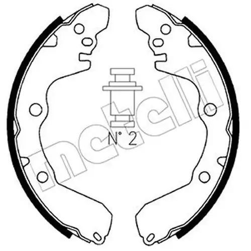 комплект спирачна челюст METELLI 53-0256