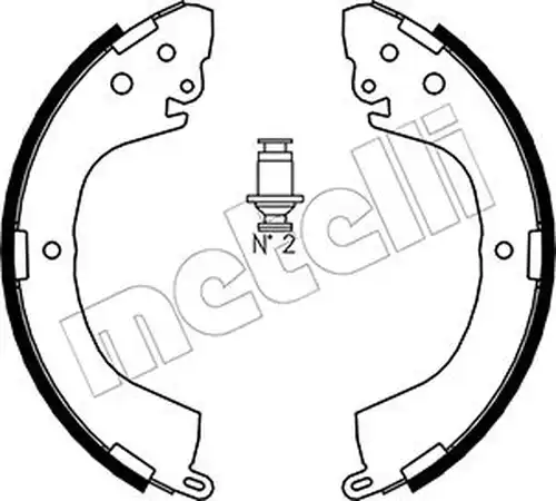 комплект спирачна челюст METELLI 53-0260