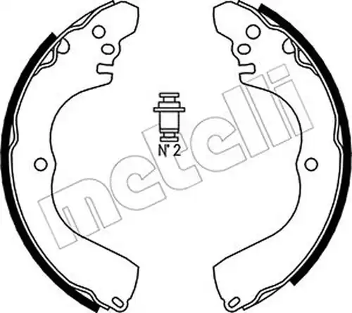 комплект спирачна челюст METELLI 53-0261